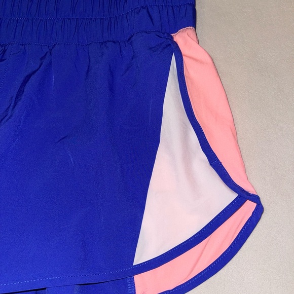 Avia Athletic Shorts Blue and Pink‎ with Elastic Waistband - Picture 2 of 5